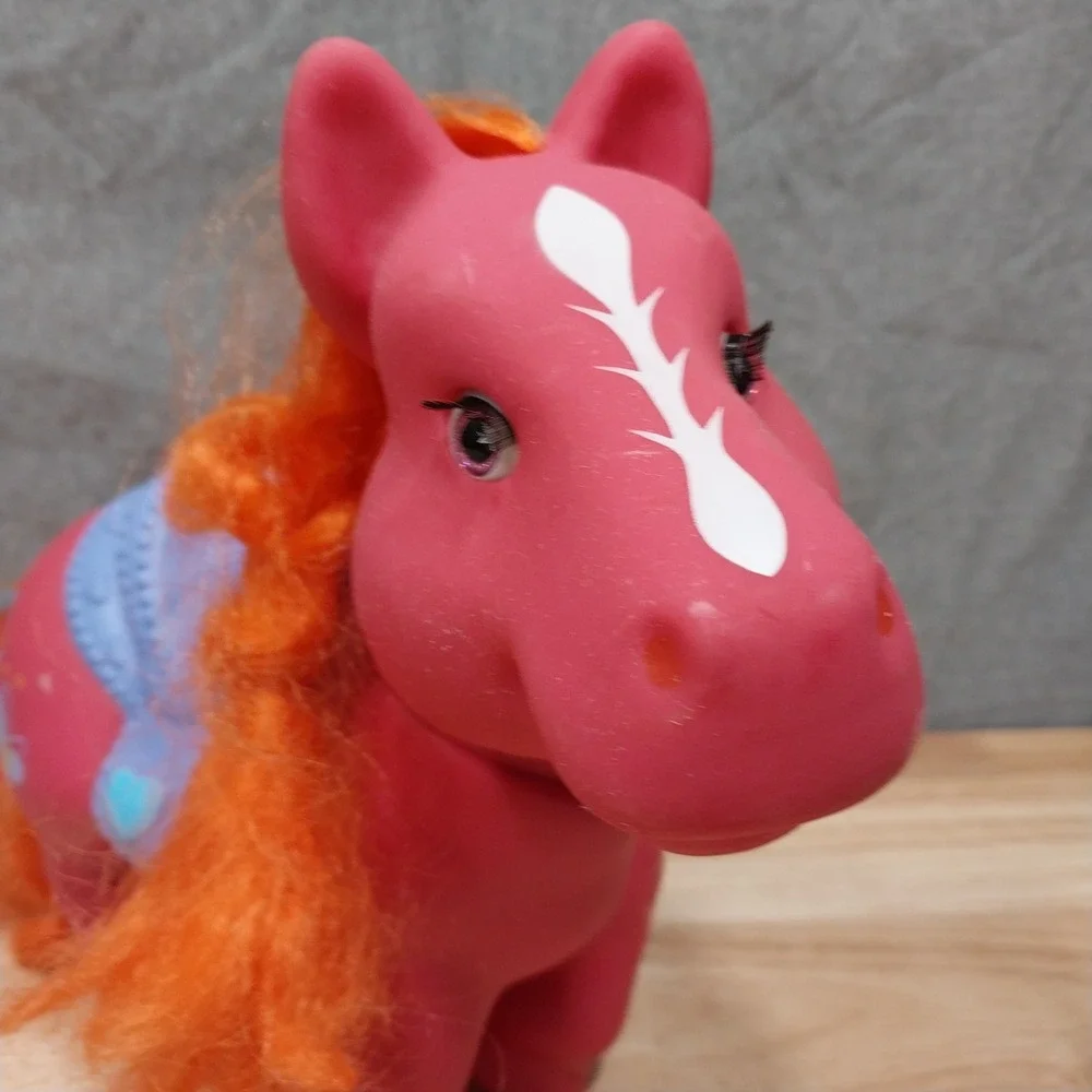 My Little Pony with Saddle Figure Toy Pink Orange Large
